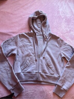 Hollister Light Purple Zip Hoodie